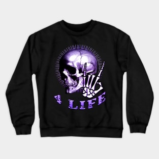 Metal 4 Life Purple Crewneck Sweatshirt